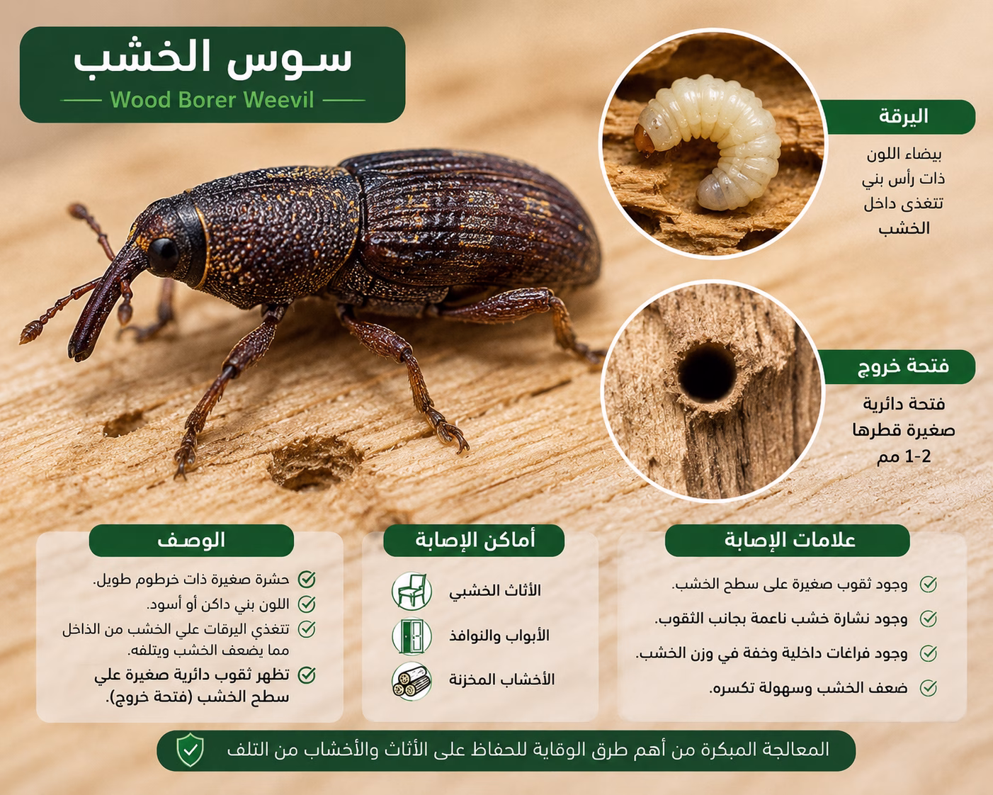 إبادة سوس الخشب